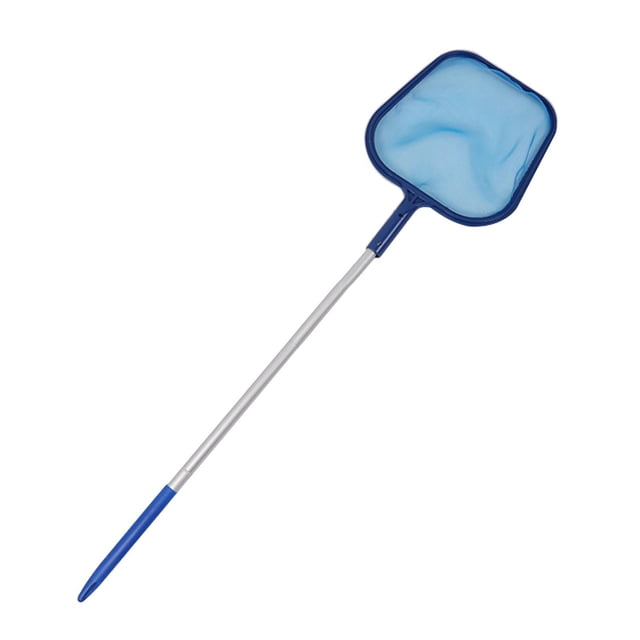 Advancent 162cm Pool Supplies Leaf Skimmer Net Pole Mesh Fine Aluminum w/ for Spa Pond Jardín y Patio