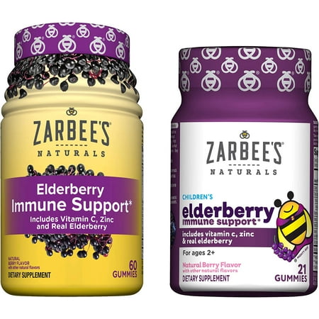 Zarbee's Naturals, Parent & Child Elderberry Bundle, For Immune Support, 1 ea