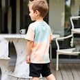 thumbnail image 7 of Bainana Independence Day Outfit Set For Toddler Boys Cartoon Print Short Sleeve Crew Neck Tops And Shorts Set Comfortable Handsome Little Boys Festival Party Playwear Size 5-6 Years, 7 of 7