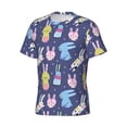 thumbnail image 5 of Qekee Cartoon Rabbit Classic Fit T-Shirt Men's Shirt Men's Tight Short Sleeves for Exercise, Running, Mountaineering - Cartoon Rabbit, 5 of 9