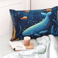 thumbnail image 4 of Fotbe Whimsical Underwater Fantasy Funda de Almohada Decorativa Estilo Occidental, Lujo en Algodón, Fundas para Almohadas King, Cojín Estampado para Decoración del Hogar-16"x24", 4 of 6