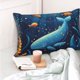 thumbnail image 4 of Fotbe Whimsical Underwater Fantasy Funda de Almohada Decorativa Estilo Occidental, Lujo en Algodón, Fundas para Almohadas King, Cojín Estampado para Decoración del Hogar-20"x30", 4 of 6