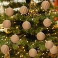 thumbnail image 6 of Shatterproof Christmas Ornaments Set Christmas Decorations 12Piece Flocked Christmas Balls Christmas Decoration Set Of Christmas Tree Decorations Can Used For Other Party, 6 of 6
