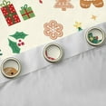 thumbnail image 4 of Manfei Lovely Christmas Reindeeer Curtains Pack of 2 (42x84 Each),Cartoon Gingerbread Man Curtains Blackout,Chic Xmas Tree Candy Cnae Bedroom Curtains For Girls,Breathable Home Decor, 4 of 6