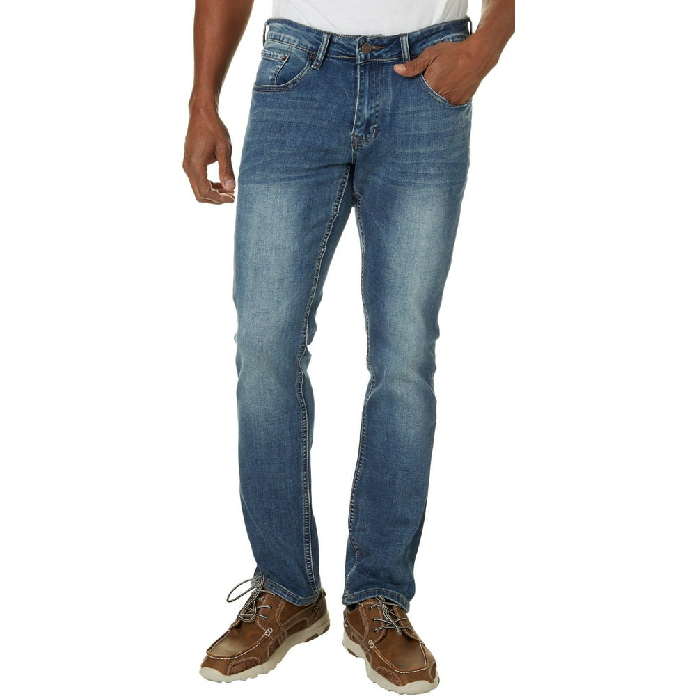 IZOD - IZOD Mens Ultra Soft Straight Fit Jeans - Walmart.com - Walmart.com