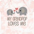 thumbnail image 4 of Inktastic My Grandpop Loves Me Elephant Boys or Girls Baby Bodysuit, 4 of 5