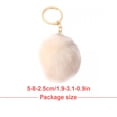 thumbnail image 2 of DESIGNICE Key Ring Pendant Creative Exquisite Small Key Rings Delicate Multi-colors Key Chains Women for Children Adults Elderly Students Beige 7cm, 2 of 4