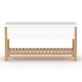 thumbnail image 3 of RST Brands Emery Composite Wood Storage Bench in White and Natural, 3 of 5