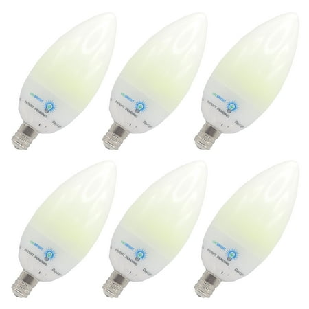 

Viribright Chandelier 40-Watt Equivalent E12 Base LED Light Bulb - 2700K Warm White - (6-Pack)