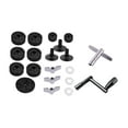 thumbnail image 2 of Milaget 20 Pieces Cymbal Felts Washers Attachment Replacement Kit Cymbal Replacement Black, 2 of 9