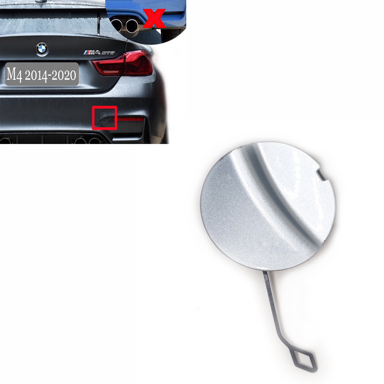 BMW 2014 i8. Front tow hook cover comes loose 