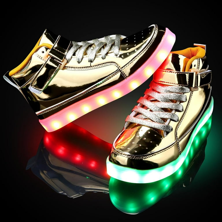 Fashion LED Luminous Couple Shoes Men Women Casual Light Up Shoes Lovers Sneakers USB Rechargeable Glowing Shoes – buy at low prices in the online store