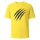 thumbnail image 3 of Camisetas gráficas Claw Marks Simplicity de verano, transpirables, cómodas, de algodón puro, para hombres y mujeres, ropa de gran tamaño con cuello redondo para hombres, 3 of 5