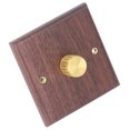 thumbnail image 1 of Interruptor de Atenuación ANGGREK de Luz 200-250 V Madera de nogal Negro, 1 of 7