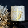 thumbnail image 3 of Spiritual Gold Crossed Cake Toppers Religious Cake Insert Ceremony Decoration, 3 of 8