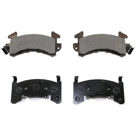 Front Brake Pad Set - Compatible with 1978 - 1987 Chevy El Camino 1979 1980 1981 1982 1983 1984 1985 1986
