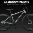 thumbnail image 5 of 26" Mongoose Dolomite ALX Unisex Fat Tire Mountain Bike, Ages 12+, Gray, 5 of 7