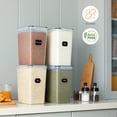 thumbnail image 3 of Lifewit 175oz 4 Pcs Grands Contenants Hermétiques pour Aliments avec Couvercles pour Farine Riz (5.2L-4.7quart), 3 of 7