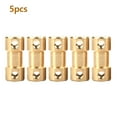 thumbnail image 4 of Shaft Coupler, 5pcs Motor Copper Shaft Coupling Coupler Connector Sleeve Transfer Joint Adapter, 4 of 8