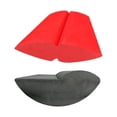 thumbnail image 2 of Tablas de equilibrio profesionales de 2 piezas para ejercicios de pilates y yoga. Negro y rojo, 2 of 9