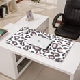thumbnail image 3 of Long Mouse Pads for Desk,White and Pink Of Leopard Print Desk Mats on Top Of Desks, Desk Mouse Pad Extra Large with 3mm Non-Slip Base and Stitched Edge for Gaming,Office,Work,Home 31.5"x15.7", 3 of 6