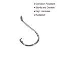 thumbnail image 5 of Ganchos de pesca en círculo de acero al carbono Uxcell 2# con barbillas, paquete de 10, 5 of 5