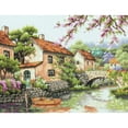 thumbnail image 2 of Dimensions Cross Stitch Kit 13x10 Village Canal, 2 of 2