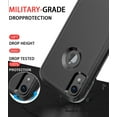 thumbnail image 7 of Diverbox for iPhone Xr Case [Shockproof] [Dropproof] [Dust-Proof],Heavy Duty Protection Phone Case Cover for Apple iPhone XR (Black), 7 of 7