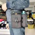 thumbnail image 5 of CHAO Bolsos de hombro con portabotellas de agua, bolso de mensajero portátil de gran capacidad para uso diario, trabajo, fiesta, al aire libre, color naranja, 5 of 5