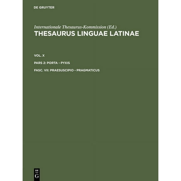 Praesuscipio - Pragmaticus, (Hardcover)