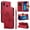 Red, variant on Wallet Case for Samsung Galaxy A20 (SM-A205), Card Holder and Kickstand, Shockproof and Scratch Resistant, Sky Blue