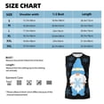 thumbnail image 5 of Lsque Christmas Gnome Snowflake Print Men's Cotton Blend Sleeveless Muscle Shirts (S-3XL)- Moisture Wicking, Odor Protection, UPF 30+,XX-Large, 5 of 8