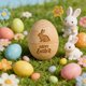 thumbnail image 1 of Wooden Openable Easter Decorations Eggs Hanging Ornaments For Easter Tree Decorations Basket Filler, 1 of 6