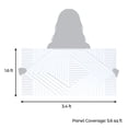 thumbnail image 4 of Dundee Deco 3D Peel and Stick Wall Panels, White, Sample 6" X 6", 4 of 6