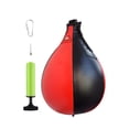 thumbnail image 3 of Saco de boxeo con bola de golpeo, bola de velocidad colgante para ejercicios, saco de golpeo para entrenamiento deportivo, , boxeo y fitness. Negro Rojo, 3 of 8