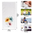thumbnail image 2 of Watercolor Flower-a3 Hand Towels for Bathroom Cotton Face Towel Decorative 15.5x29.5 inch, 2 of 7