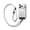 Cloud White, variant on Ringke Holder Link Black Strap [Strap + Phone Tether Tab] for Cell Phone Case, Adjustable Lanyard Strap with Anti-Tearing Technology Nylon Pads for Universal Smartphone - Khaki & White