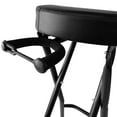 thumbnail image 3 of Gearlux Foldable Guitar Stool with Padded Seat, Built-in Guitar Stand, and Molded Cradles for Acoustic, Electric, and Bass Guitars; Seat Height of 30 Inches, 3 of 9