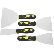 LEORX 4Set Drywall Finishing Tools Including 1.5 Inch 3 Inch 4 Inch 6 Inch Knives for Smooth Application
