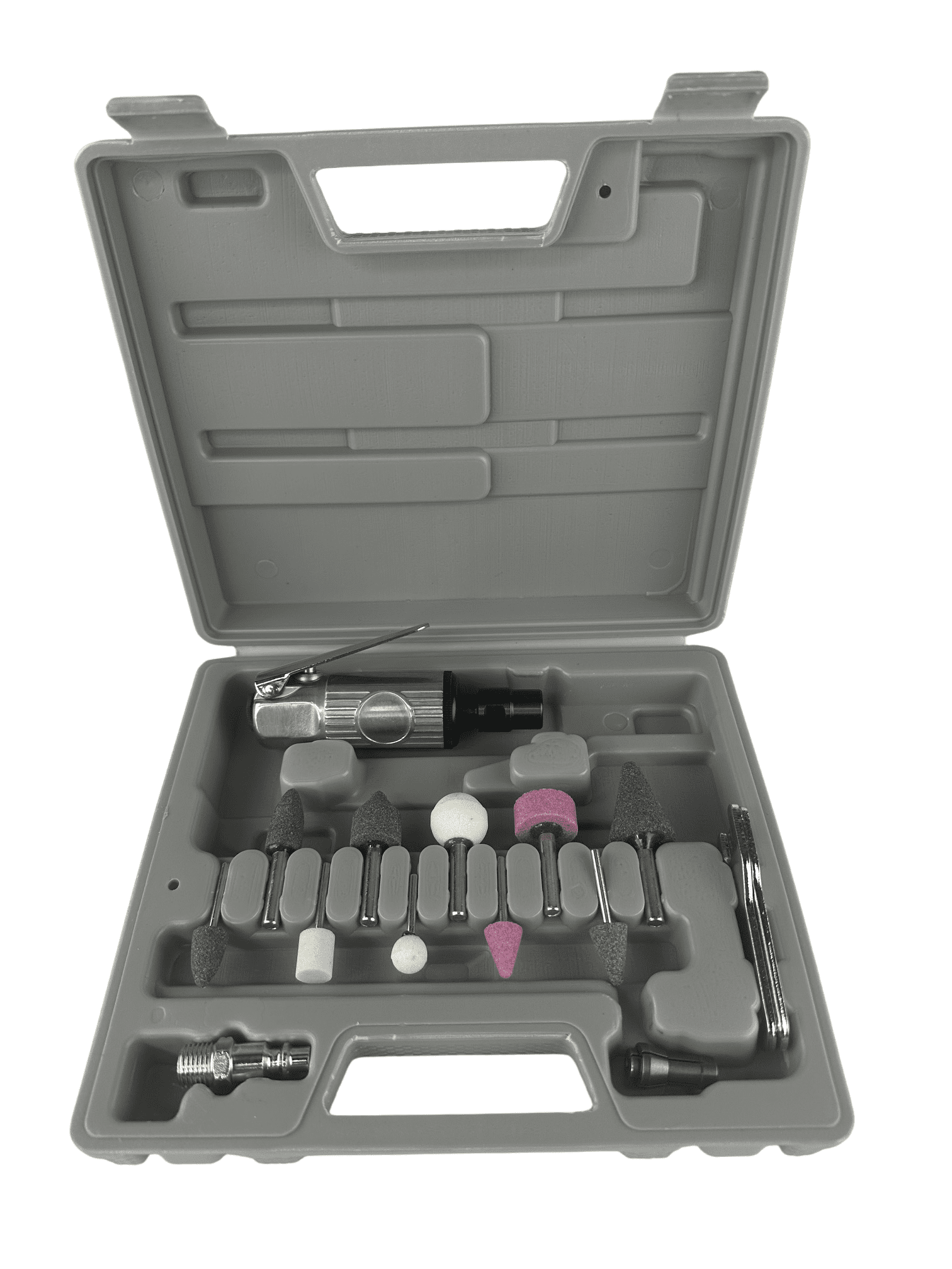 15 PC AIR DIE GRINDER KIT 1/4" 1/8" Rotary Air Compressor Tool Kit Set