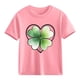 thumbnail image 1 of Blusas y camisas de manga corta con cuello redondo para niños y niñas, camisetas gráficas de manga corta, blusas con estampados bonitos para la temporada escolar., 1 of 9