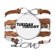 thumbnail image 1 of Stylish Characters Tuesday Bracelet Love Chain Rope Ornament Wristband, 1 of 3