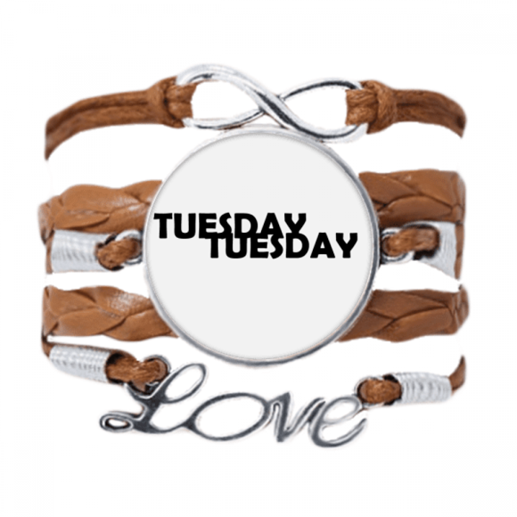 Stylish Characters Tuesday Bracelet Love Chain Rope Ornament Wristband