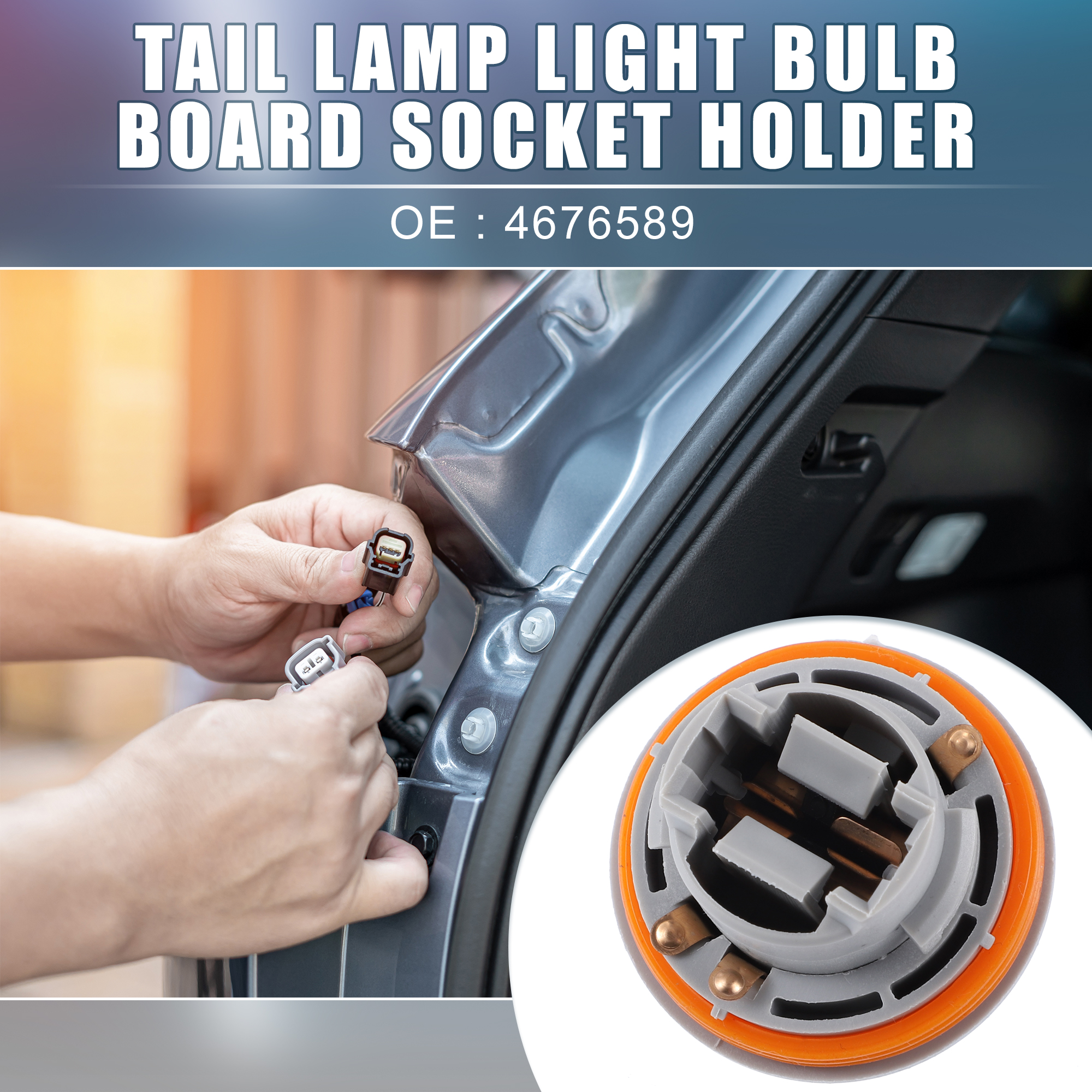 Unique Bargains Tail Lamp Light Bulb Socket 4676589 for Dodge Durango 2001-2003