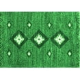thumbnail image 1 of Ahgly Company Indoor Rectangle Abstract Green Contemporary Area Rugs, 2' x 4', 1 of 1