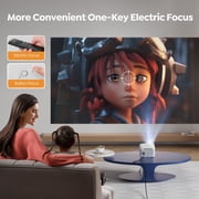 YABER Mini Projector with 5G WiFi & Bluetooth 5.2, Native 1080P Portable Outdoor Projector with Electric Focus, ±40° Keystone Correction, Home Theater Projector for Phone, TV Stick, Laptop, PS5