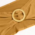 thumbnail image 4 of BalsaCircle 5 Spandex Gold 5x14" Stretchable Chair Sashes with Gold Rhinestone Buckles Party Decorations, 4 of 8