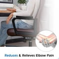 thumbnail image 6 of 2 Packs Ergonomic Memory Foam Armrest Pads Chair,Anti-Slip Elbow Support Pillow,Elbow Arm Relaxing,Home/Office Chair Arm Cover, 6 of 13