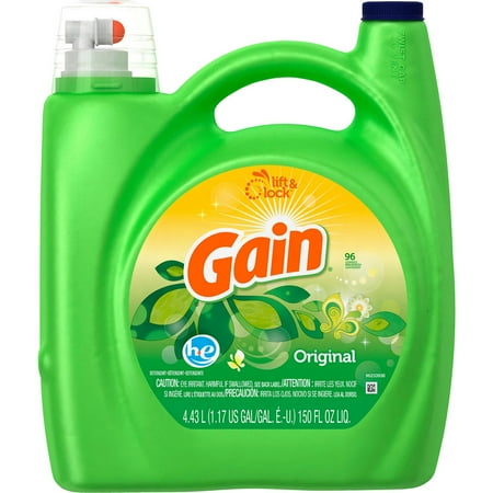 Gain 2x Ultra For High Efficiency Machines Detergent, Original Fresh, 150 oz
