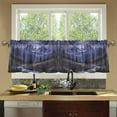 thumbnail image 4 of Yayeee Kitchen Curtains Set of 2 Light Filtering 57"x36" Over Sink Window Panels, Moonlight Mountain, 4 of 7